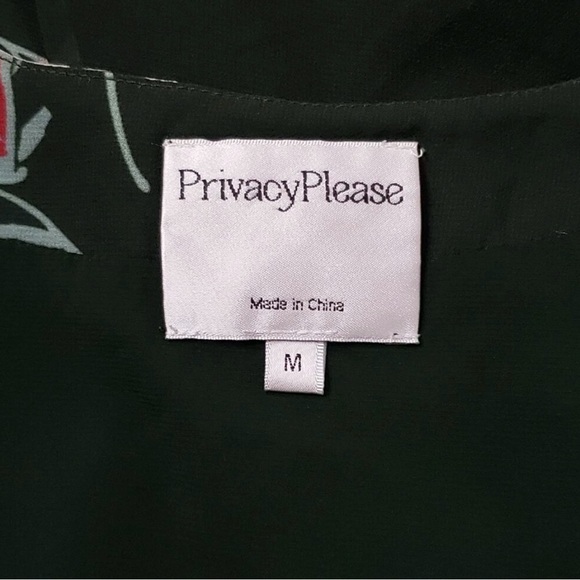 Revolve Green Floral Wrap Maxi Dress Privacy Please - Picture 3 of 4